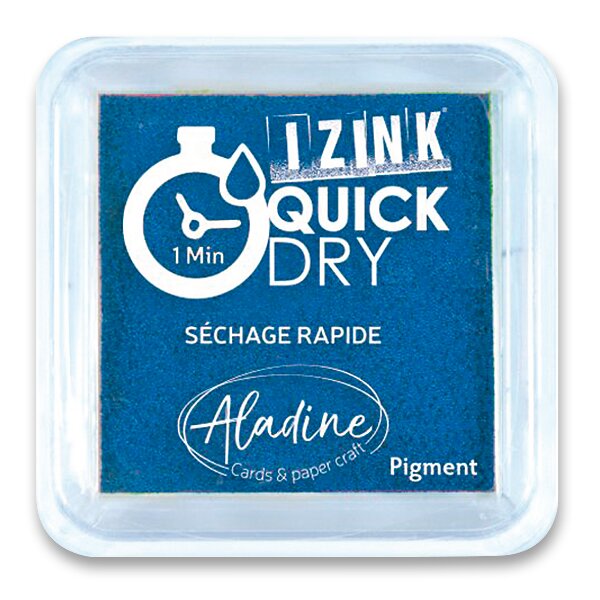 Razítkovací polštářek Aladine Izink Quick Dry Barva: modrá