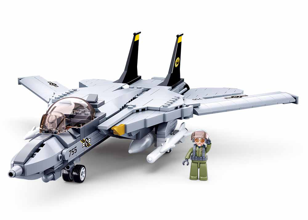 Fotografie Sluban Model Bricks M38-B0755 Stíhací letoun F-14 Tomcat