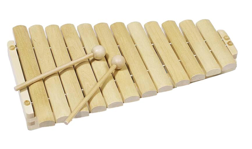 Fotografie Xylofon dřevěný, 12 tónů