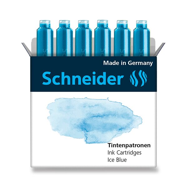 Fotografie Inkoustové bombičky Schneider, 6 ks ledová modrá Schneider A49:0025_6613000