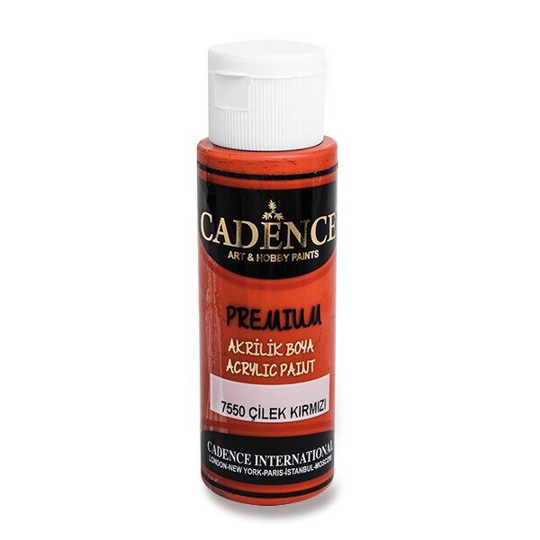 Akrylové barvy Cadence Premium 70 ml Barva: červená