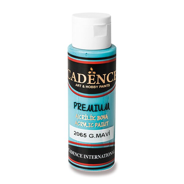 Akrylové barvy Cadence Premium 70 ml Barva: azurová