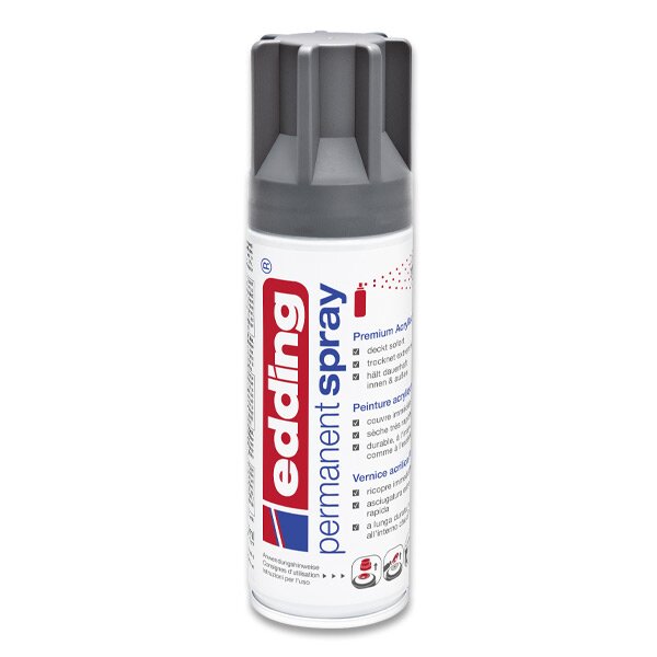 Akrylový sprej Edding 5200 200 ml, výběr barev Barva: antracitová matná 926