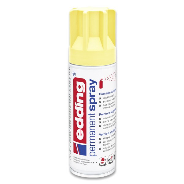 Akrylový sprej Edding 5200 200 ml, výběr barev Barva: pastelově žlutá 915