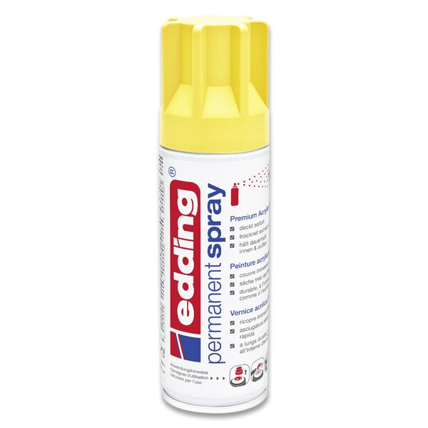 Akrylový sprej Edding 5200 200 ml, výběr barev Barva: žlutá matná 905
