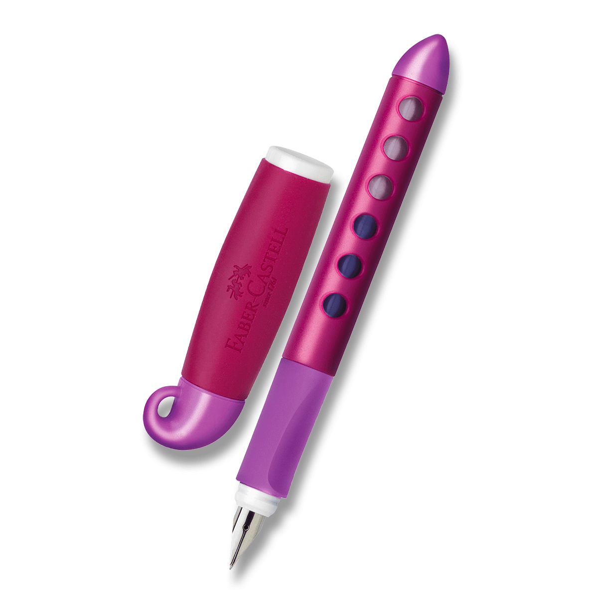 Fotografie Bombičkové pero Faber- Castell Scribolino malinové Faber-Castell A49:0021_1498480