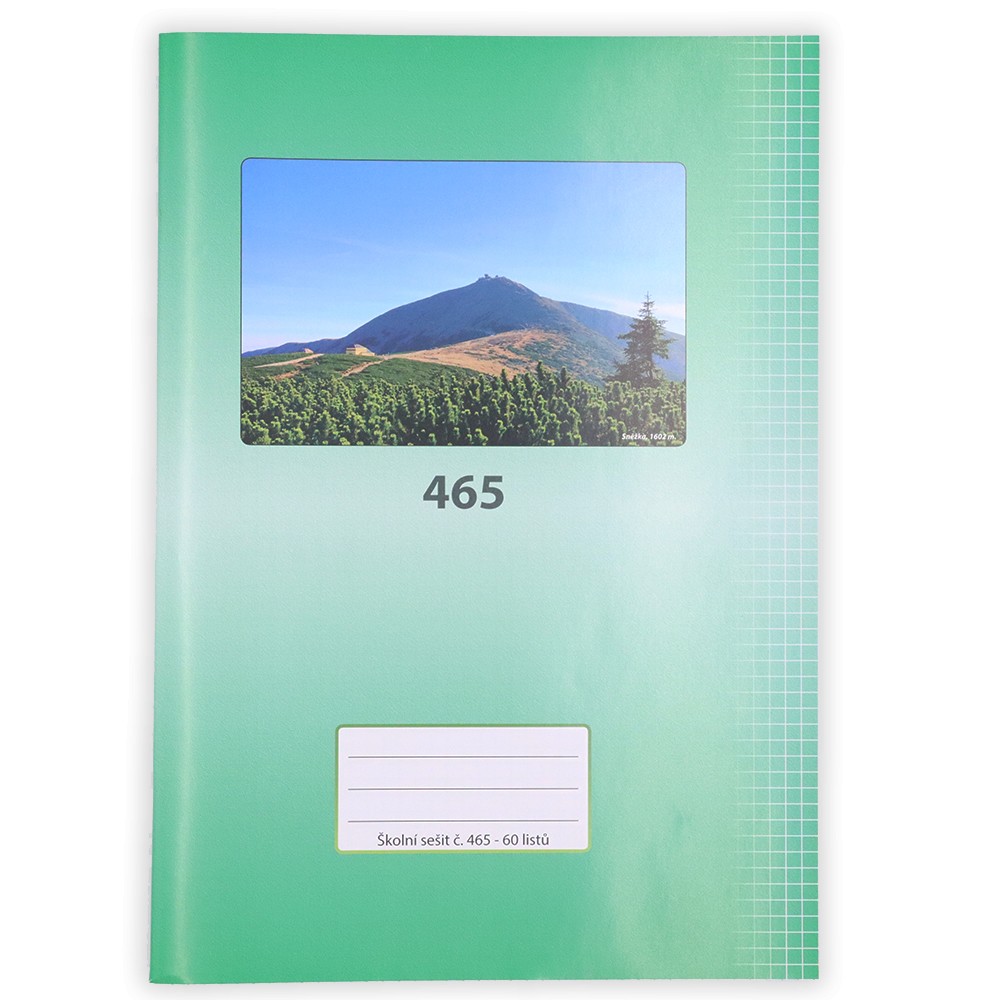 465 - Sešit A4 čtvereček 60l.