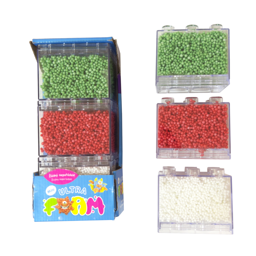 Fotografie Ultra Foam 3 pack mini (balení 3 kusů zelená, červená, bílá)