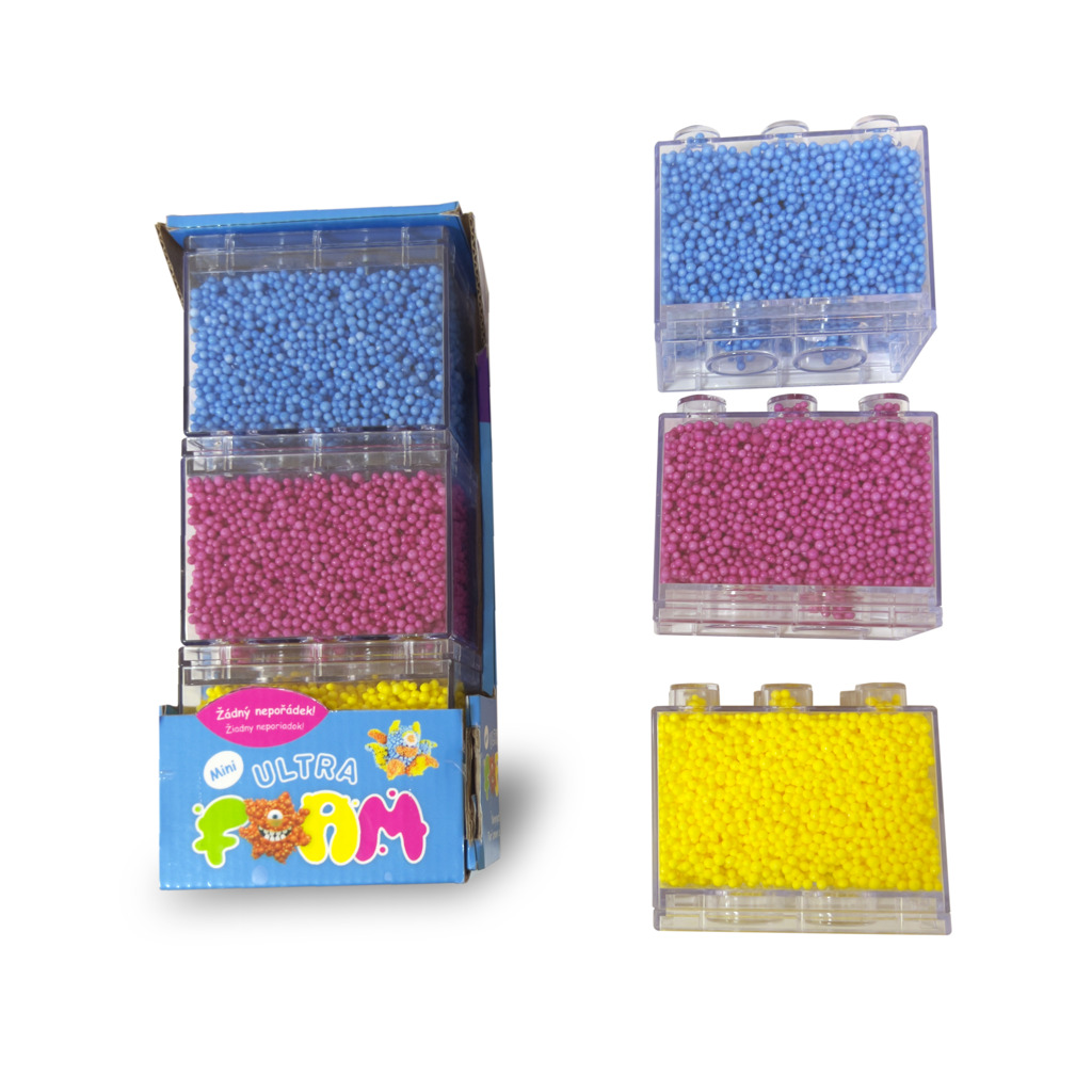 Fotografie Ultra Foam 3 pack mini (balení 3 kusů modrá, nachová, žlutá)