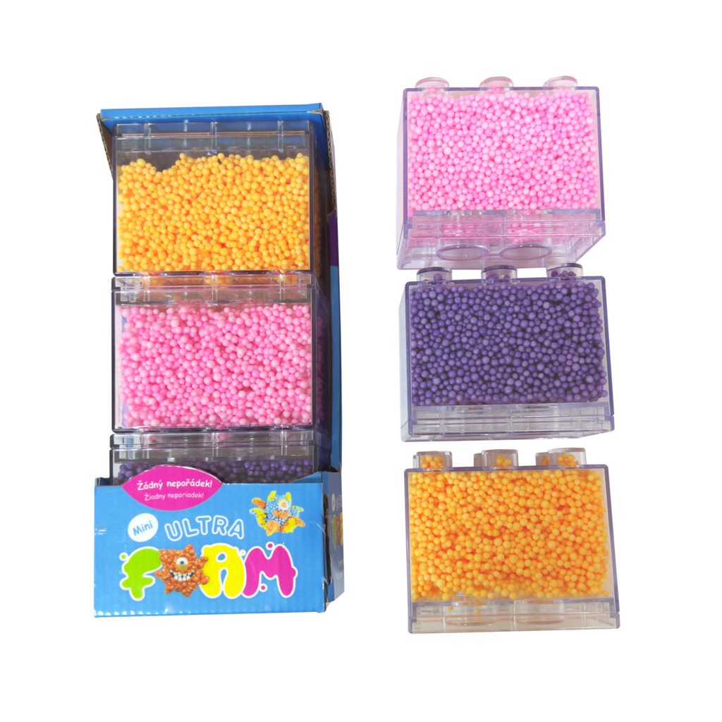 Fotografie Ultra Foam 3 pack mini (balení 3 kusů růžová, fialová, oranž