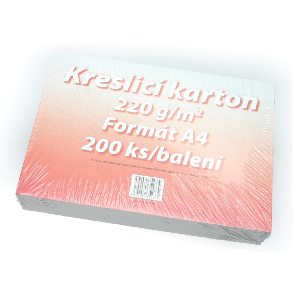 Fotografie Kreslící karton 220g A4 (200ks)