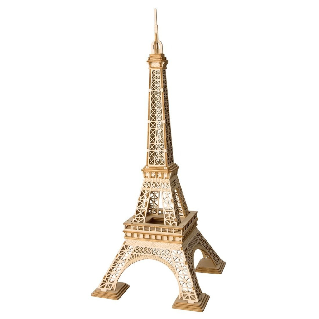 Fotografie RoboTime dřevěné 3D puzzle Eiffelova věž