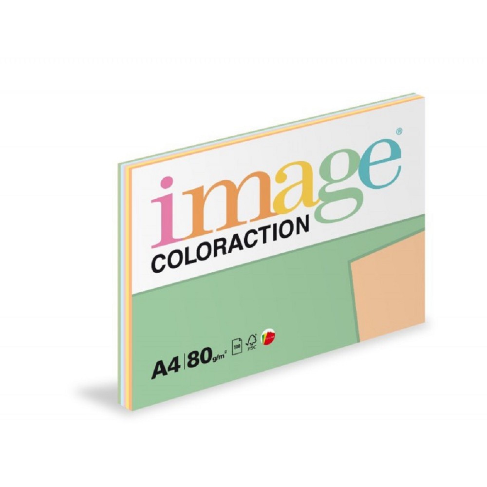 Fotografie Barevný papír Image Coloraction - Mix pastel 80 g, 5 x 20 listů Image A49:1324_6500100
