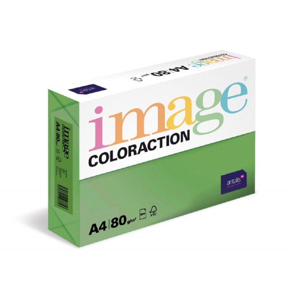 Fotografie Barevný papír A4 - 80g, balení 500ks Barva: Java/středně zelená