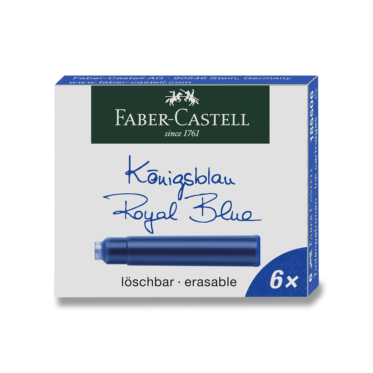 Fotografie Inkoustové bombičky Faber-Castell modré Faber-Castell A49:0025_1855060