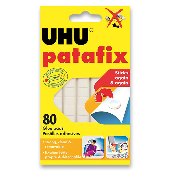 Fotografie Samolepicí montážní guma UHU Tac Patafix Tajný život mazlíčků 2 bílá, 80 ks