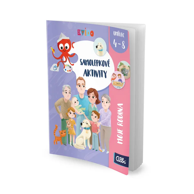 Fotografie Albi ALBI Kvído Samolepkové aktivity: Zvířátka kreativní sešit