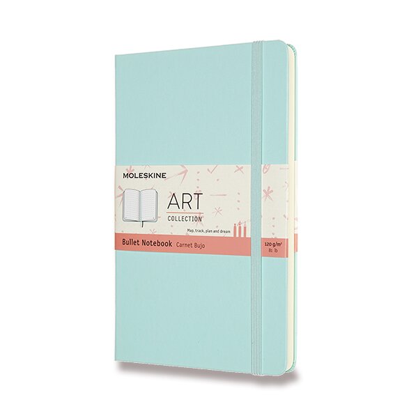 Zápisník Moleskine Art Bullet - tvrdé desky L, tečkovaný, výběr barev Barva: světle modrý