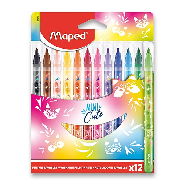 Fotografie Dětské fixy Maped Color'Peps Jungle Mini Cute 12 barev