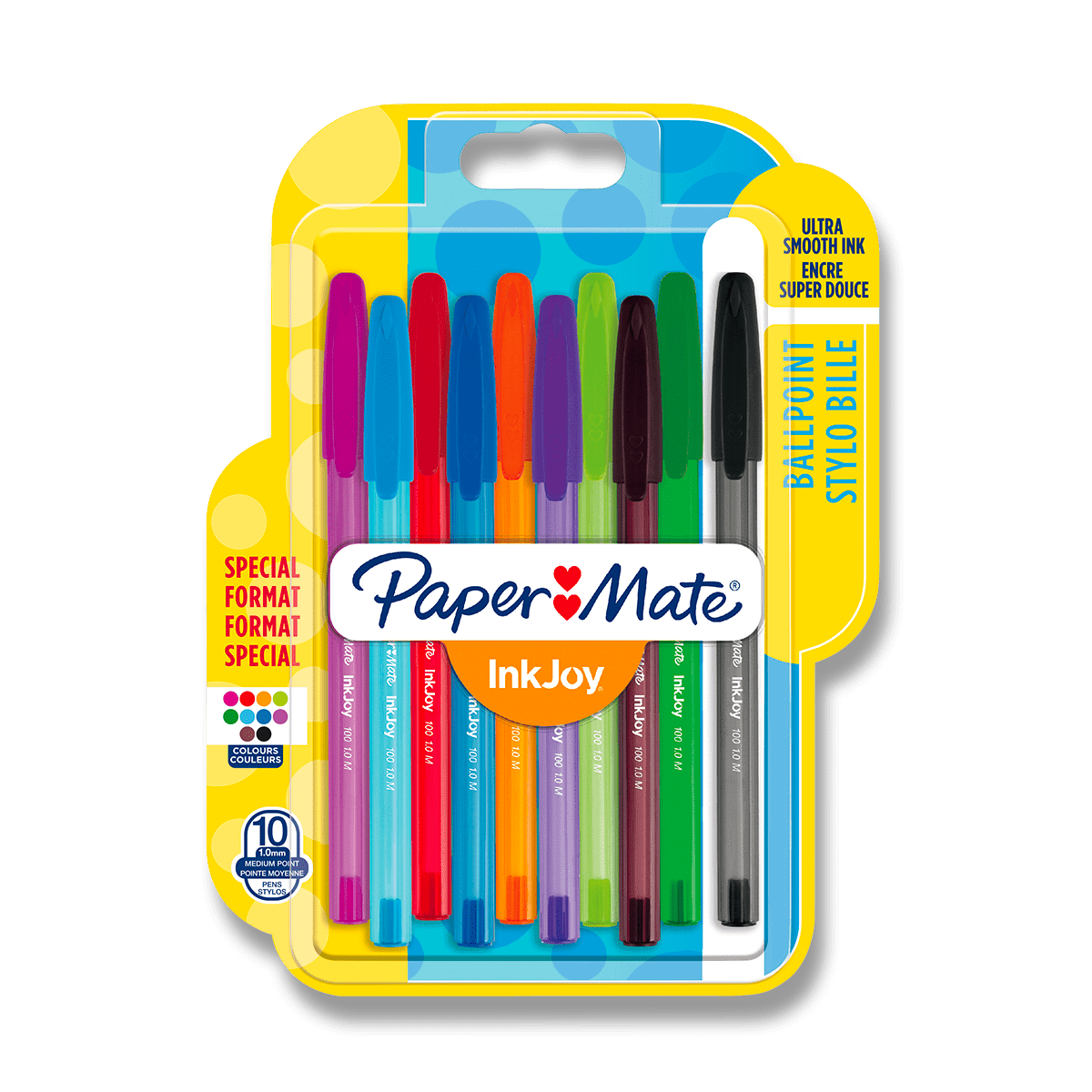 Fotografie Kuličková tužka PaperMate InkJoy 100 sada 10 barev