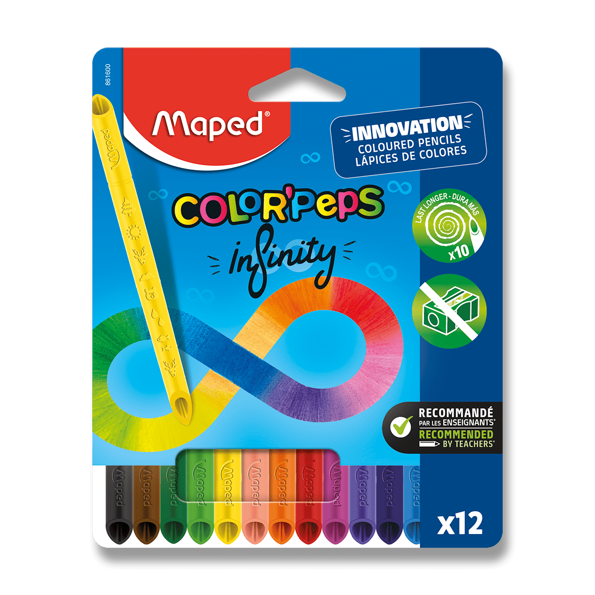 Fotografie MAPED Pastelky Color'Peps Infinity - 12 barev