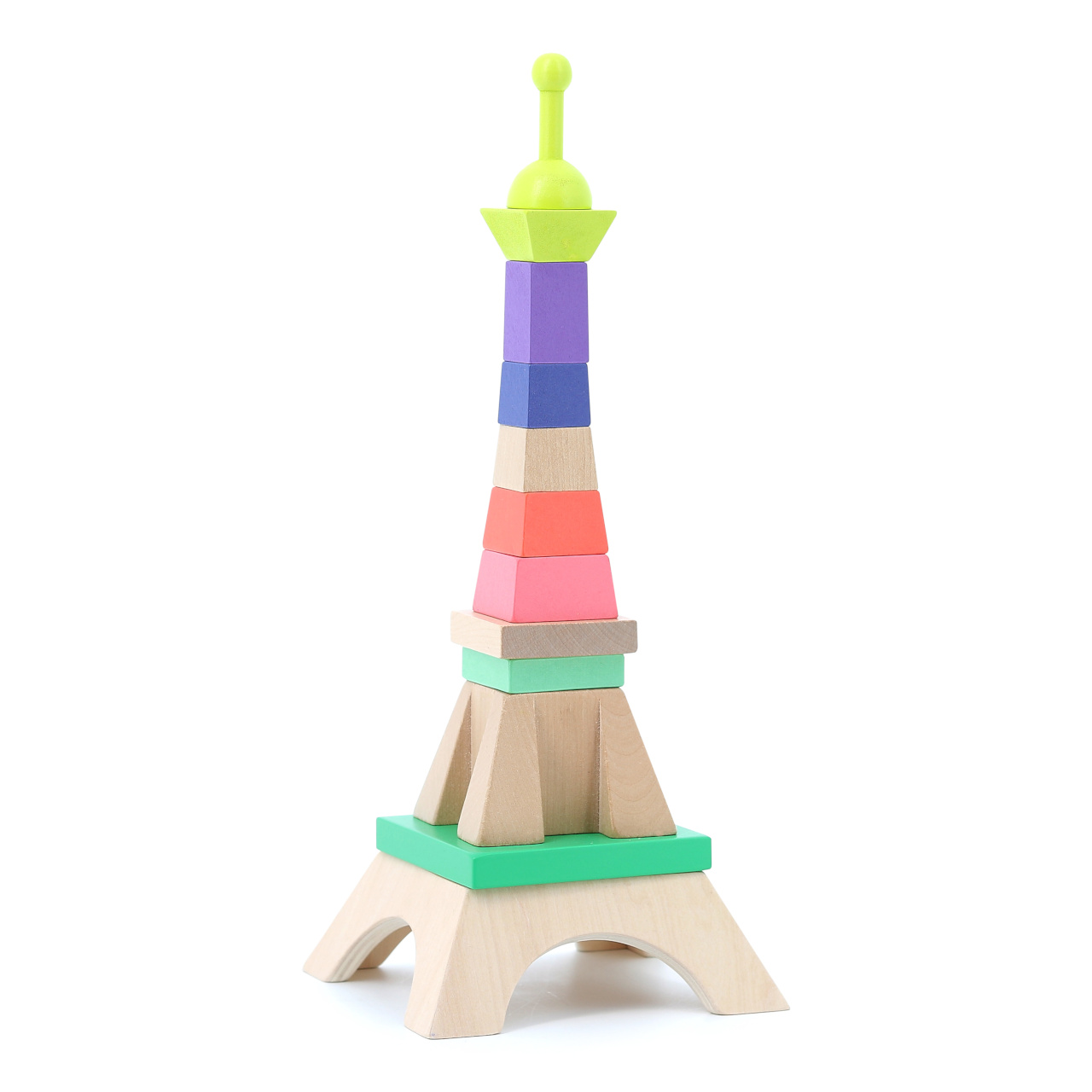 Fotografie Dřevěná nasazovací Eiffelova věž / Vilac