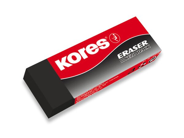 Fotografie Pryž Kores Eraser Black 20 na tužku Kores A49:0043_4020200