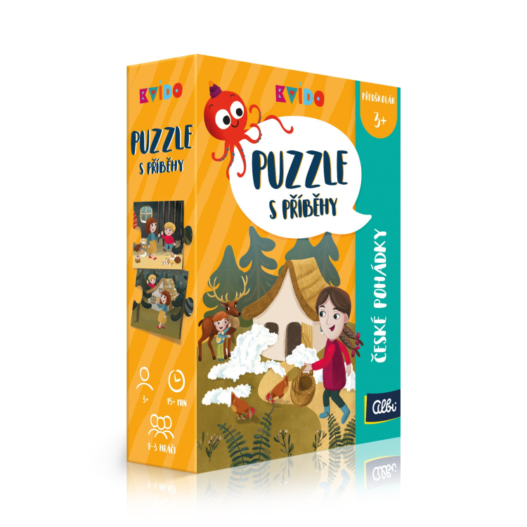 ALBI Kvído - Puzzle s příběhy - české pohádky