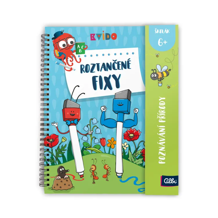 Fotografie Kvído Roztančené fixy - Mazatelné sešity aktivit