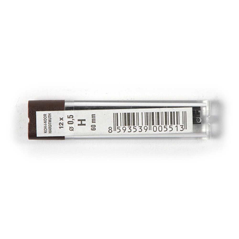 Koh-i-noor 4152 - grafitové tuhy do mikrotužky 0,5 mm, H - 12 ks