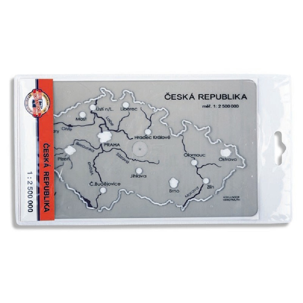 Koh-i-noor 703091 - šablona Česká republika, kouřová