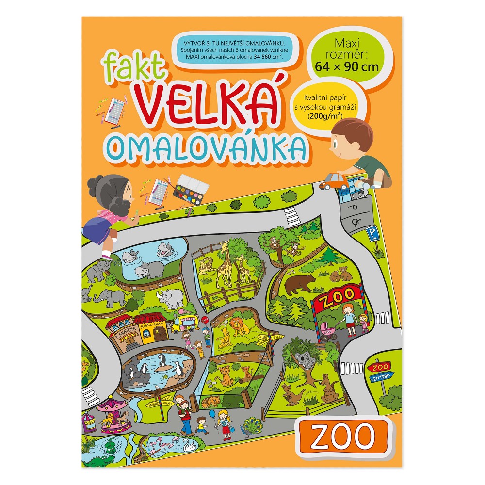 Fotografie Fakt velká omalovánka: ZOO - Baloušek