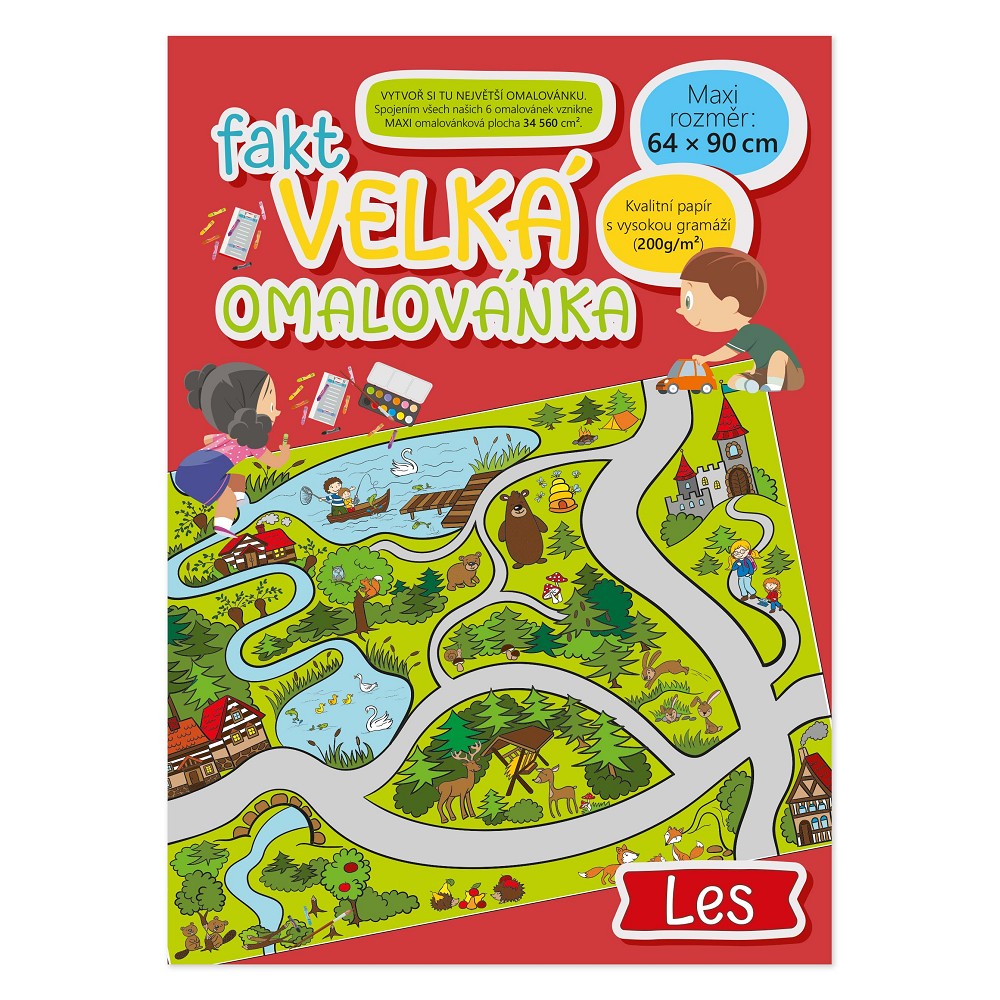 Fotografie Fakt velká omalovánka: Les - Baloušek