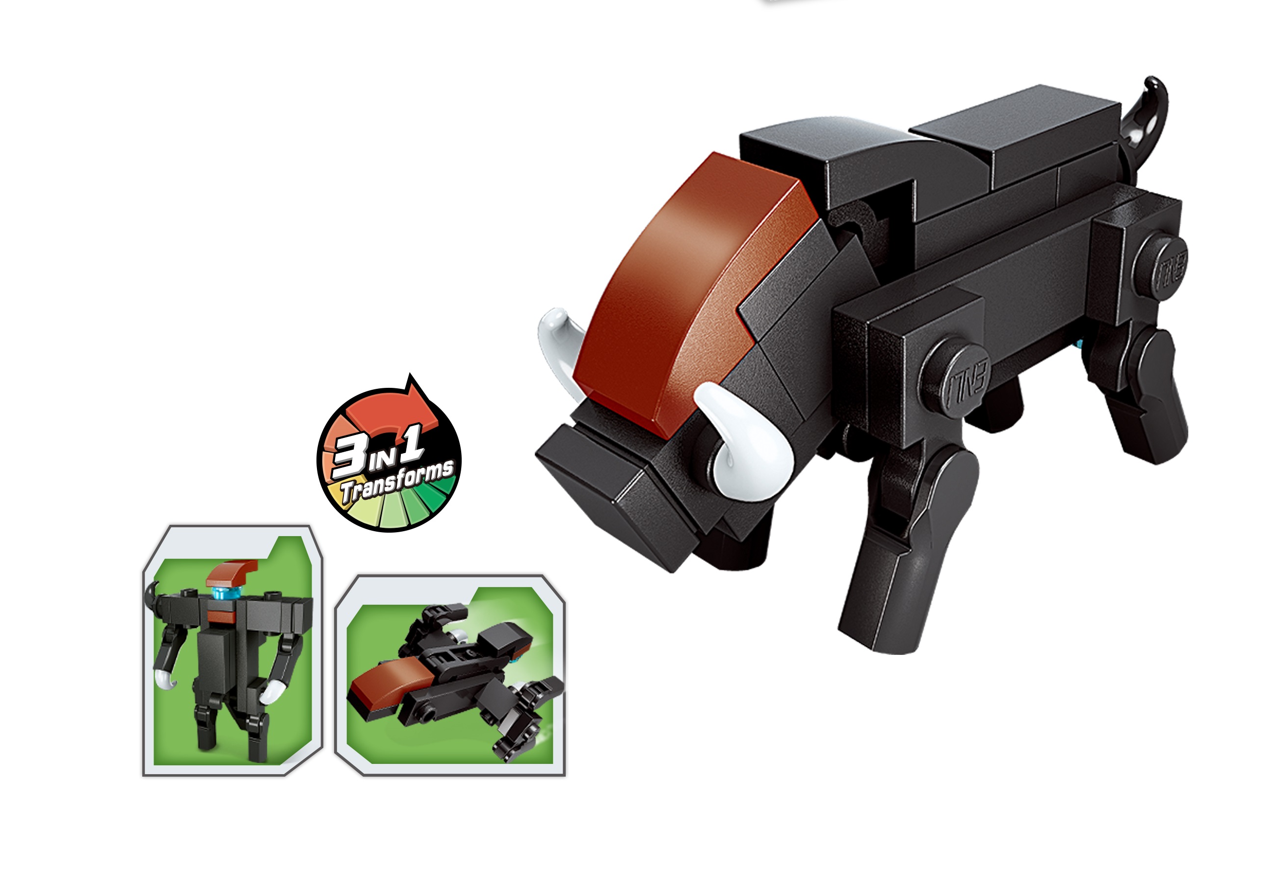 Qman Multivariant Combat Team Model: 2103-7 Divočák 3v1