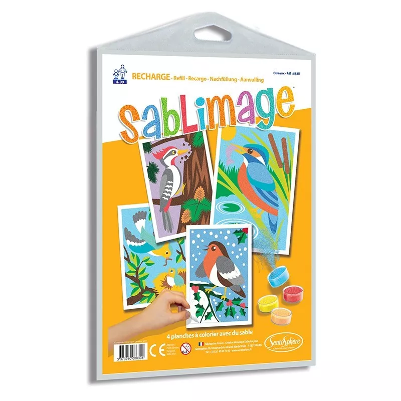 Fotografie Sada obrázků - Sablimage: Pískové obrázky - Ptáci