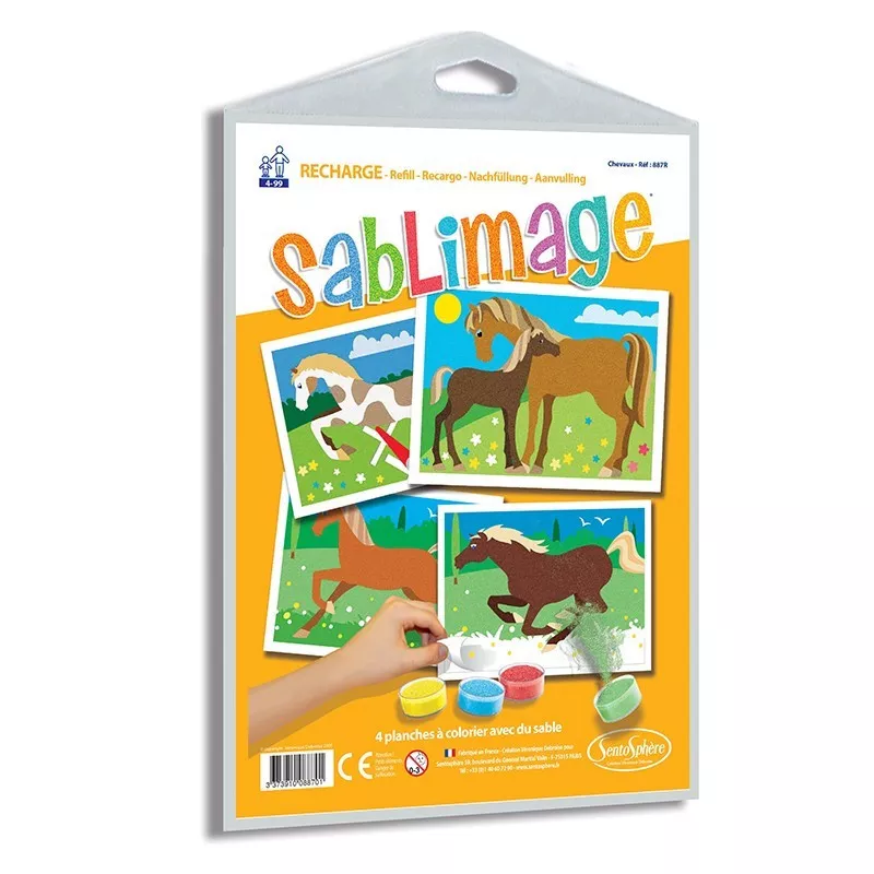 Fotografie SentoSphere Sada obrázků - Sablimage: Pískové obrázky - Koně