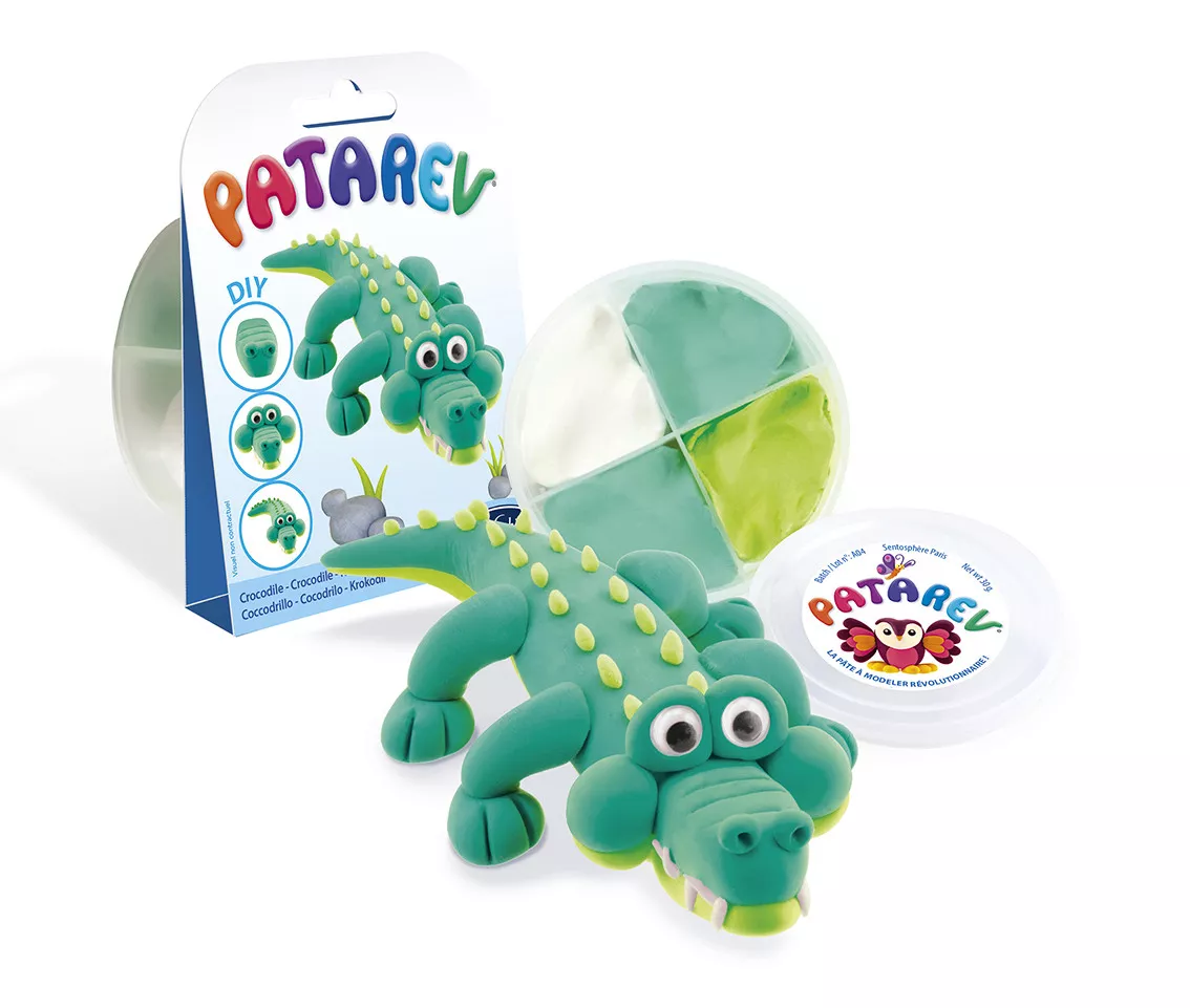 SentoSphere Modelína Patarev do kapsy - Krokodýl