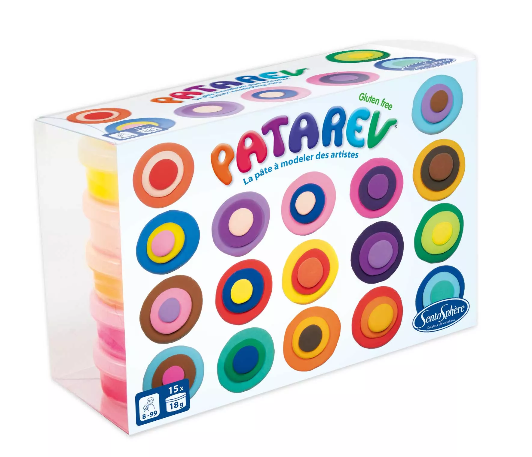 SentoSphere Modelína Patarev - 15 barev