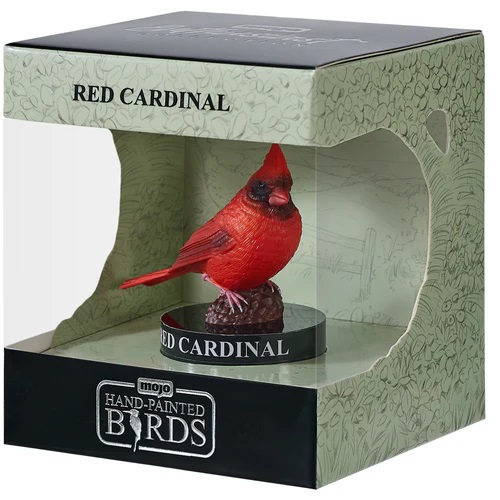 Fotografie Mojo Kardinál červený v krabičce