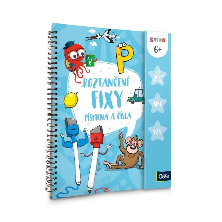ALBI Roztančené fixy - Písmena a čísla