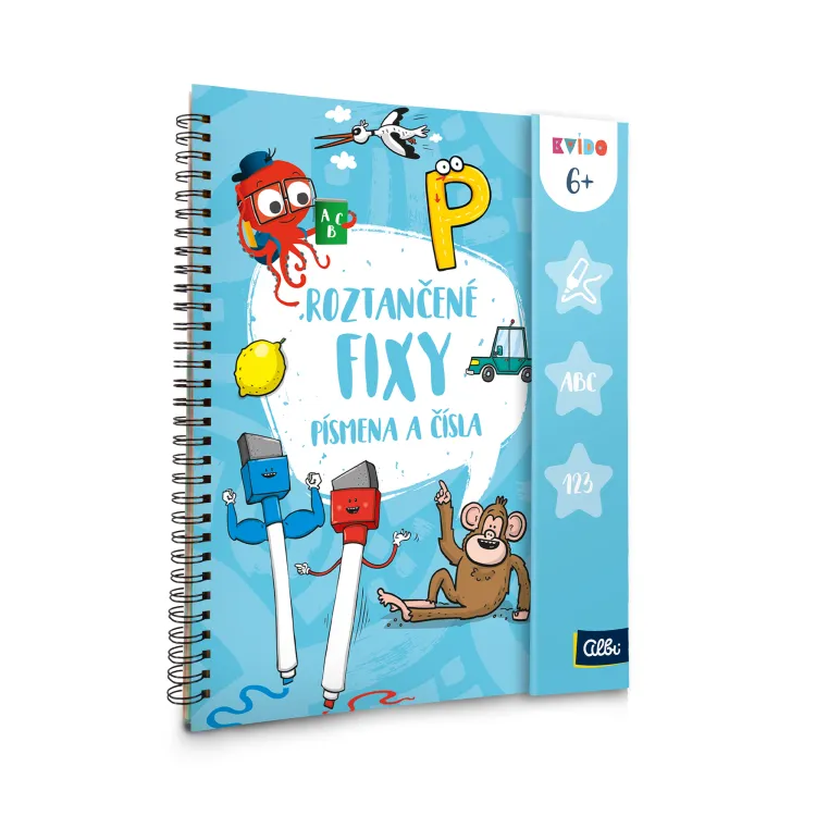 ALBI Roztančené fixy - Písmena a čísla