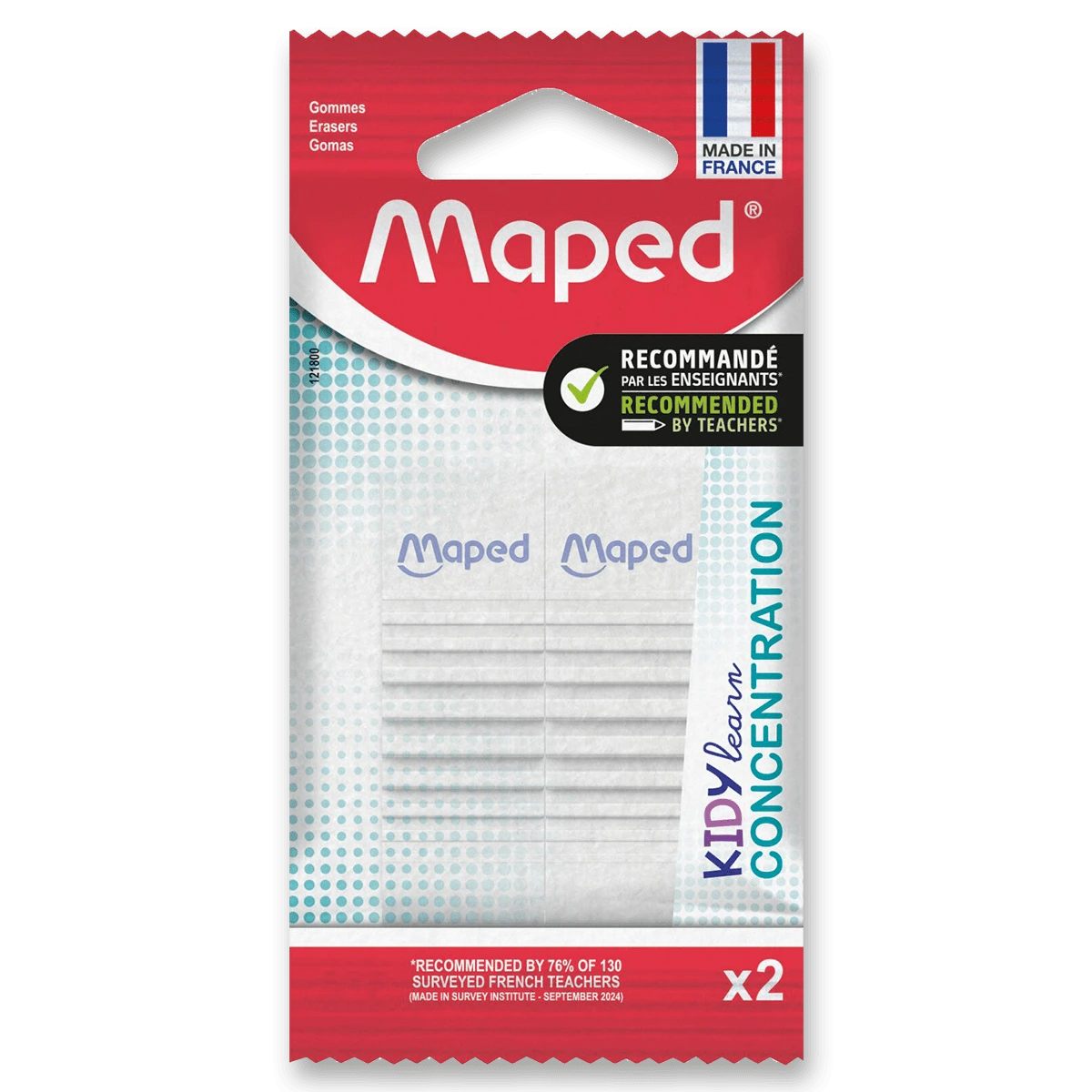 Fotografie MAPED Pryž Kidy Learn Concentration - 2 ks