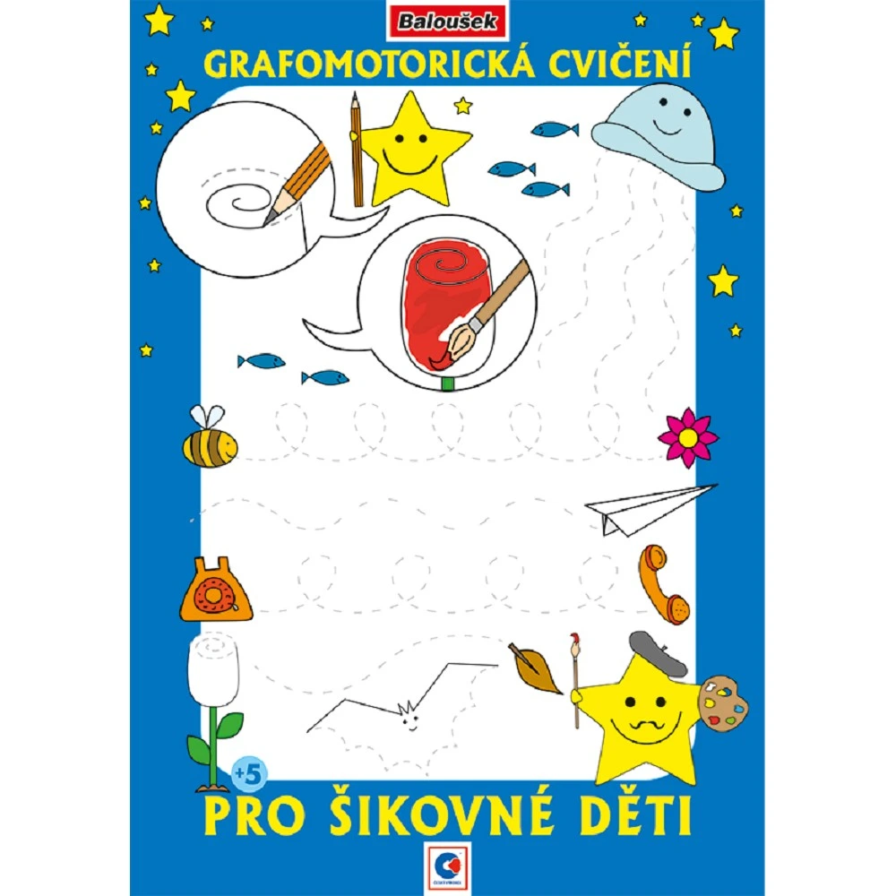 Fotografie Baloušek - omalovánka A4, Grafomotorická cvičení