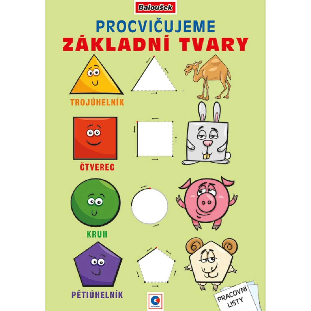 Fotografie Baloušek - omalovánka A4, Procvičujeme základní tvary
