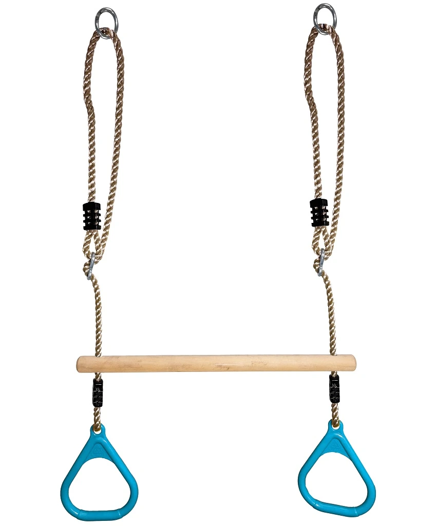 2Kids Toys Gymnastické kruhy s hrazdou Tyrkysové