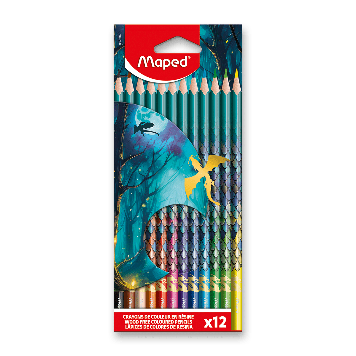 Fotografie MAPED Pastelky Dragon - 12 barev