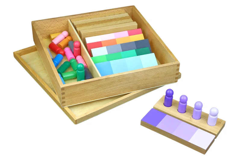 Fotografie Montessori Moyo Montessori Stínování barev - figurky s destičkami