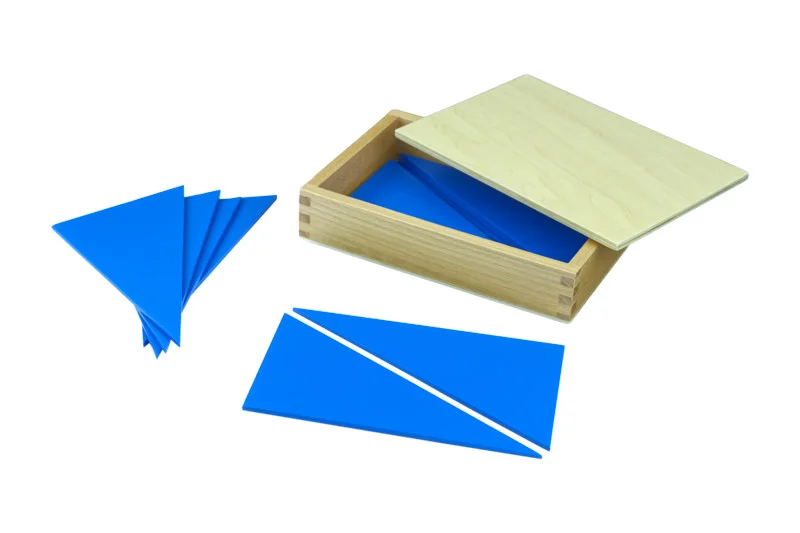 Fotografie Montessori Moyo Montessori Krabička s modrými trojúhelníky