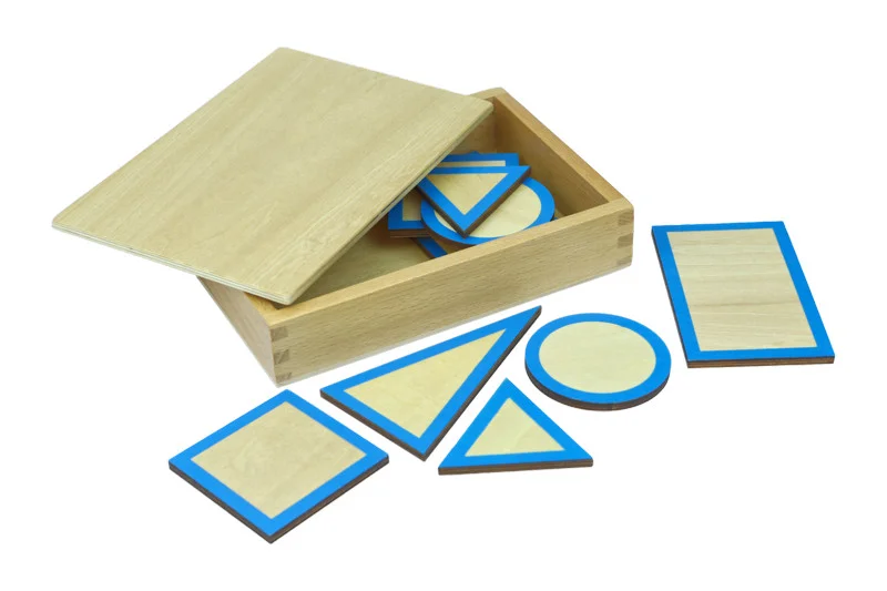 Fotografie Montessori Moyo Montessori Základny pro geometrická tělesa s krabičkou