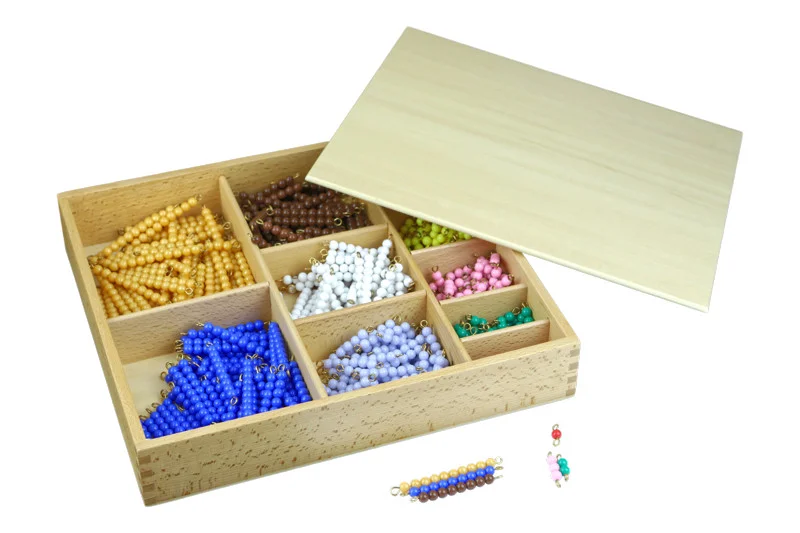 Fotografie Montessori Moyo Montessori Korálková krabice - barevné schody (1-10)